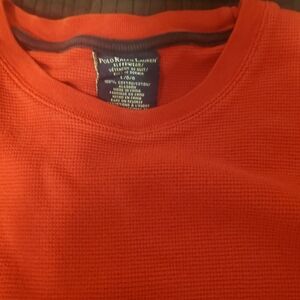 Polo by Ralph Lauren Orange Long Sleeve Shirt